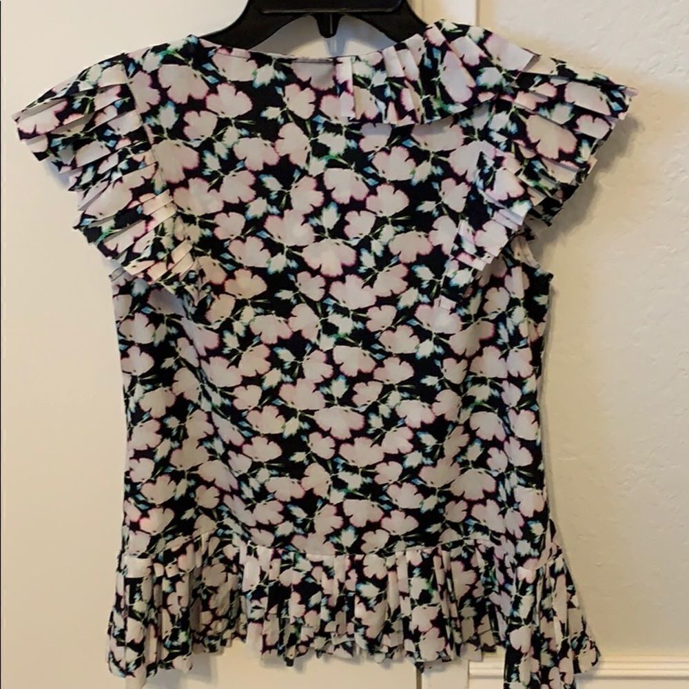 Banana Republic Floral Ruffle Blouse - Picture 2 of 2